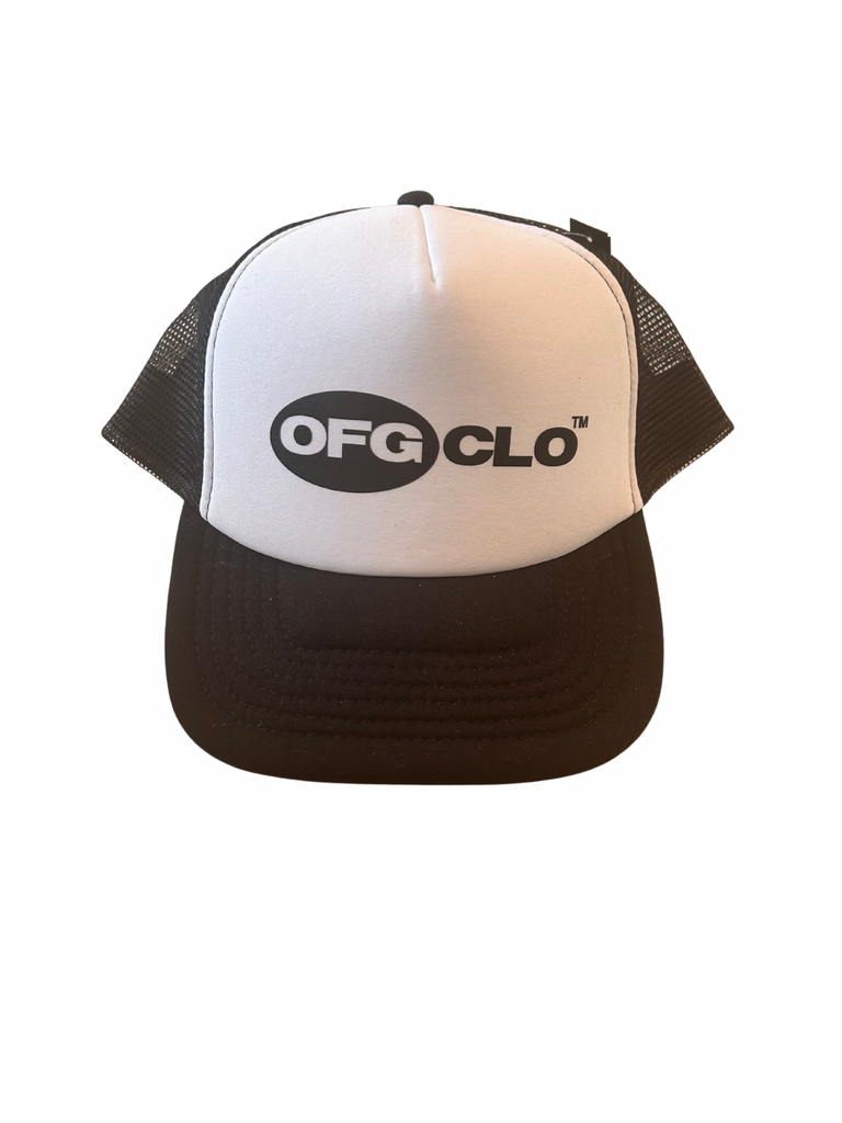 Black top white cap