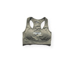 Khaki Green Seamless Sports Bra